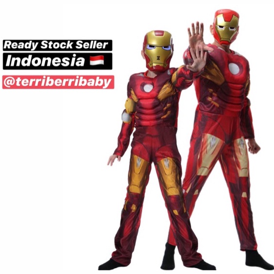READY STOK Avenger Kostum baju cosplay iron man dewasa cosplay iron man dewasa cosplay iron man kost