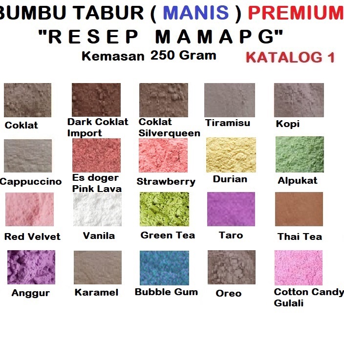 

DISKON 25 gram Bumbu Tabur Manis Premium Keripik Pisang Singkong Coklat Alpukat Matcha Tiramisu Red Velvet