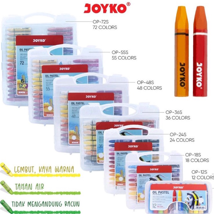 

Hadir Terbaru Crayon Krayon Minyak Oil Pastel Joyko Titi isi 121824 warna