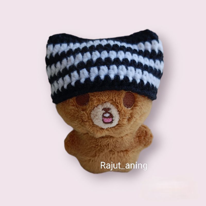Custom topi beani cat for kpop doll