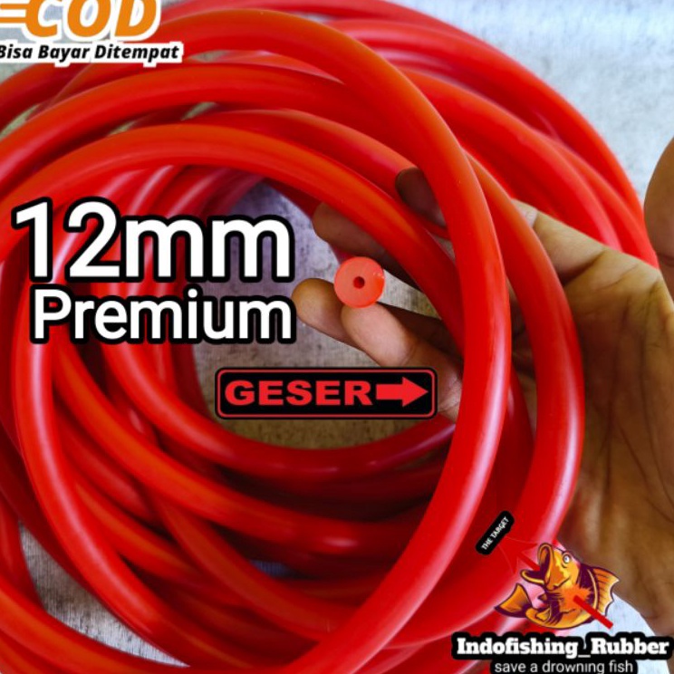 Pasti Ready  Karet Spearfishing Speargun 12mm Merah Karet Panah Ikan Hanya Karet