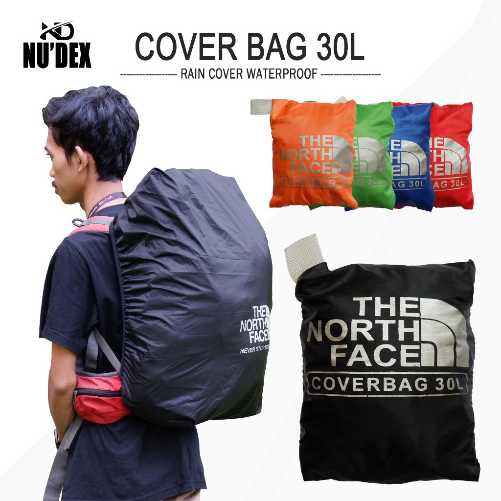 cover bag rain cover 30 liter pelindung tas matt waterproof kap 30L