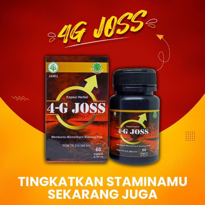 4-G JOSS 100% Asli Obat Stamina Pria Dewasa Herbal 4G - 4 G Joss BPOM