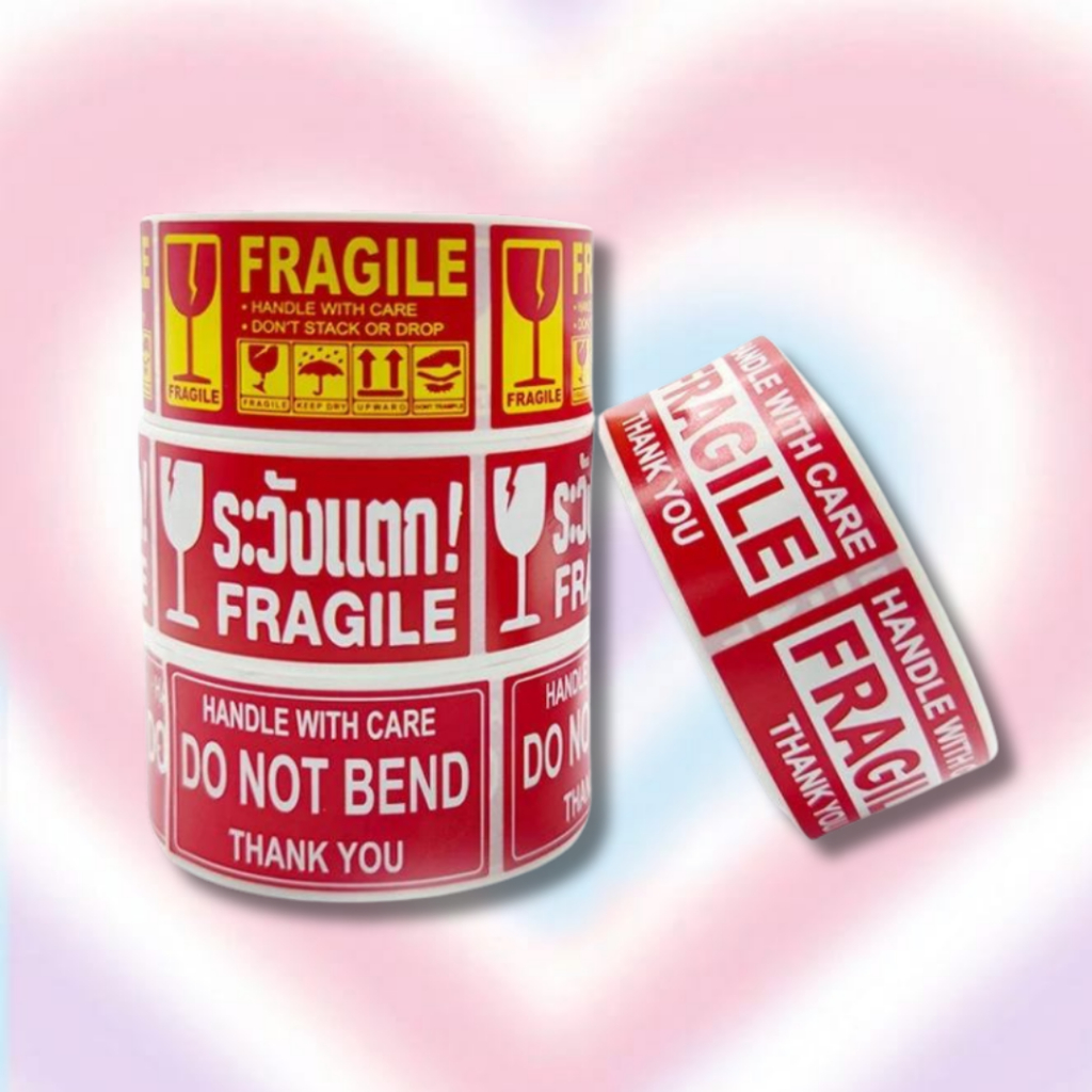 

[25 PCS] Sticker Fragile Handle With Care l Awas Pecah Jangan Banting