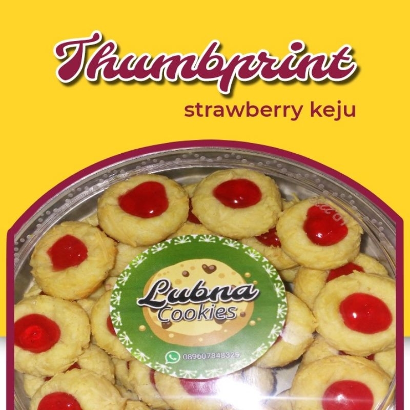 

Thumbprint (Strawberry Keju) | Lubna Store