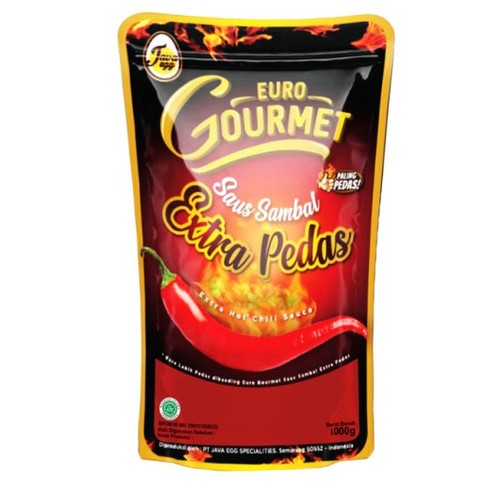 

Euro gourmet saus sambal extra pedas 1kg