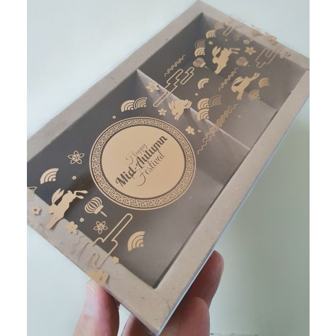 

( 5 pcs ) kardus mooncake isi 2 dus mooncake sekat 2 box mooncake festival autumn 24x14x6 cm