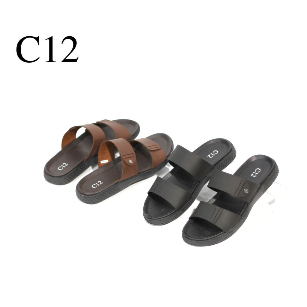 C12/SANDAL PRIA C12 JPA 1757 39-43 BLACK & BROWN