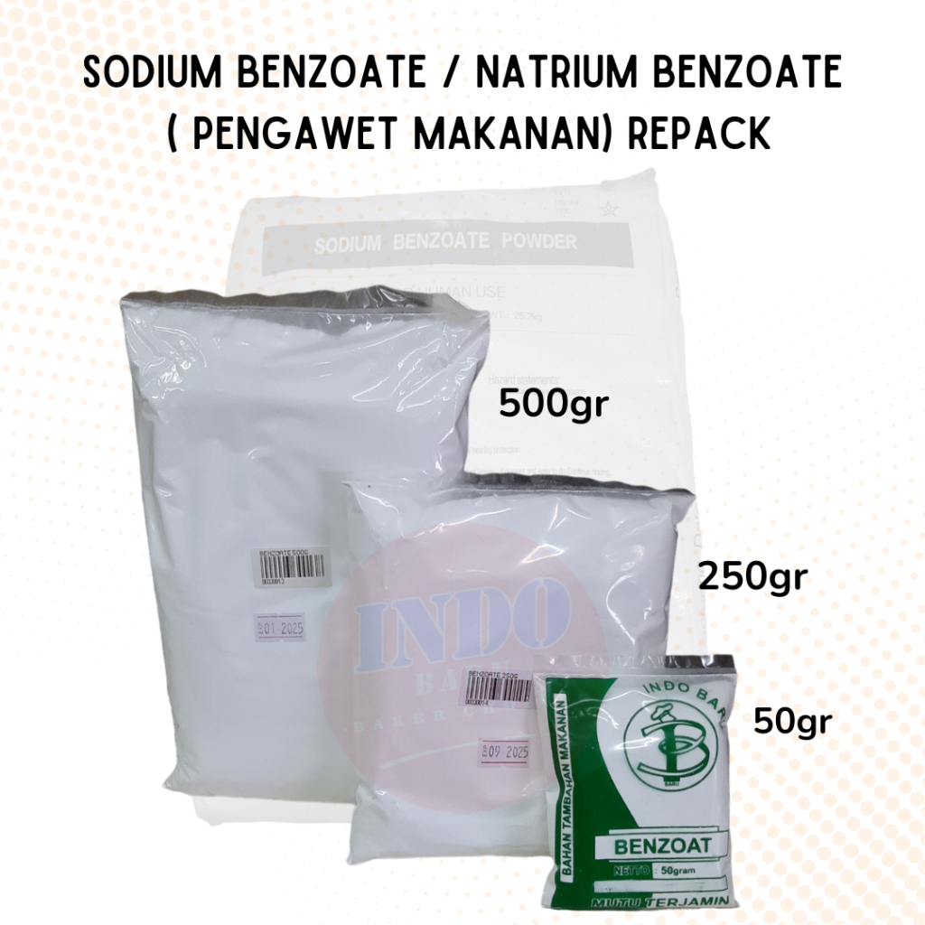 

Sodium Benzoate / Natrium Benzoate (Pengawet Makanan) Repack 250gr
