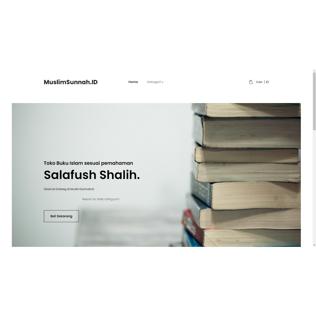 Aplikasi Toko Buku Online Muslim (PHP)