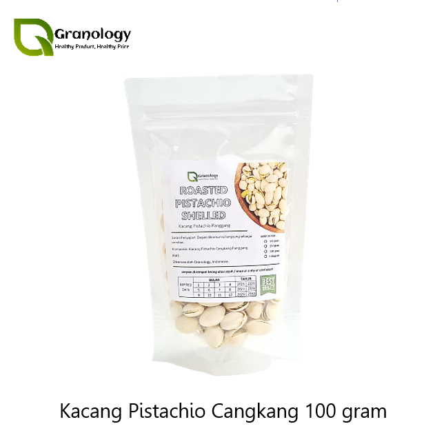 

Roasted Pistachio in Shell / Kacang Pistachio Oven Dalam Cangkang (100 gram) by Granology