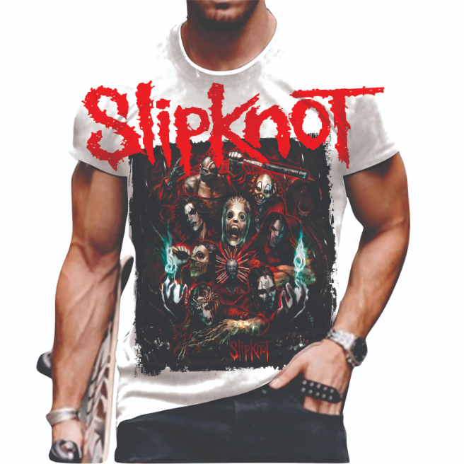 KAOS TAG THAILAND SLIPKNOT AOP (ALL OF PRINT) | KAOS MUSIC MUSIK  FULLPRINT FULL PRINT T-SHIRT | KAO