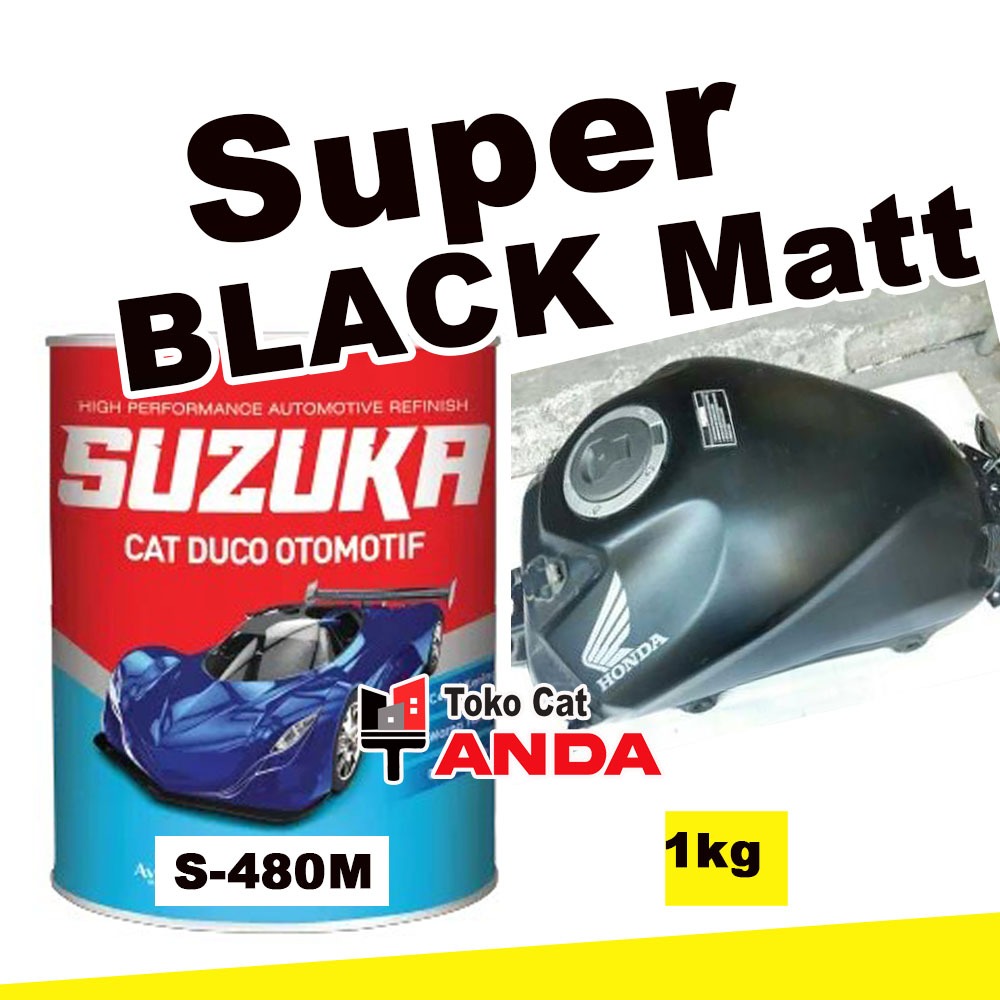 Cat Suzuka Black Doff - Suzuka Super Black Matt S480M - Hitam Dop - Hitam Dof
