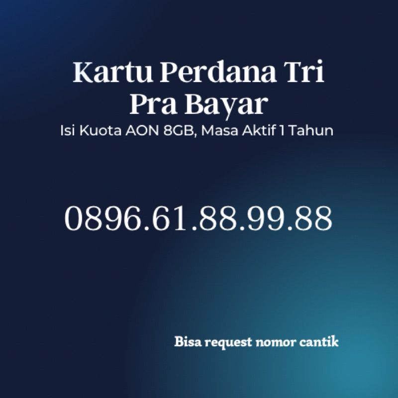 Nomor Cantik TRI 061021.3