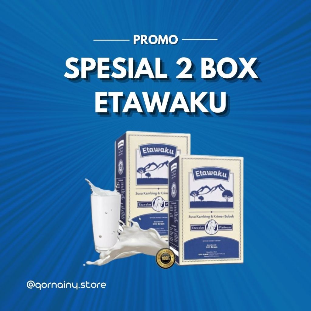 

PAKET 2 BOX SUSU KAMBING ORIGINAL - ISI 200GR