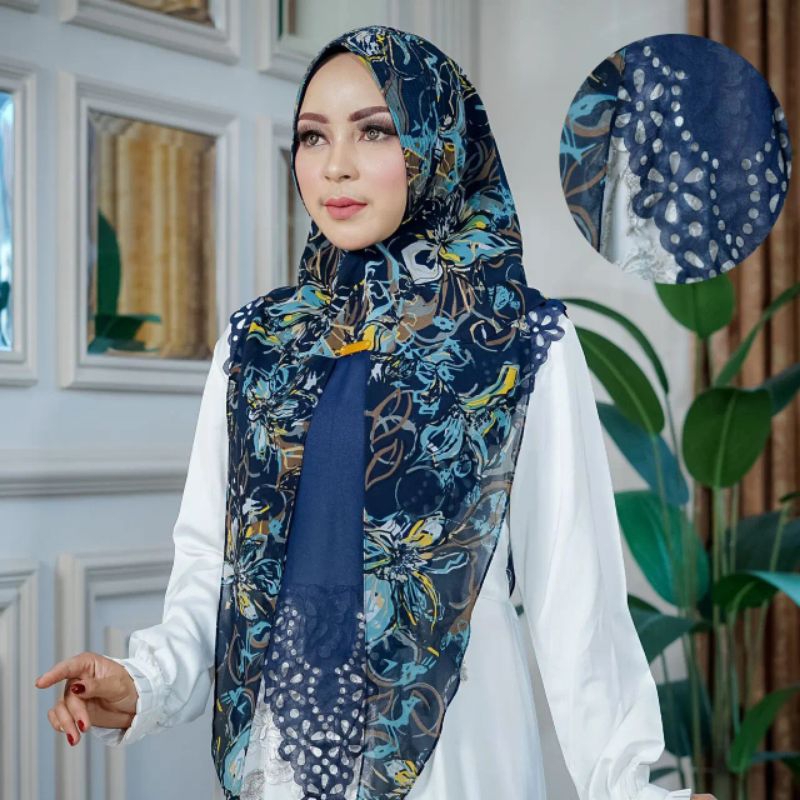 Khimar ceruty motif DC desvika terbaru