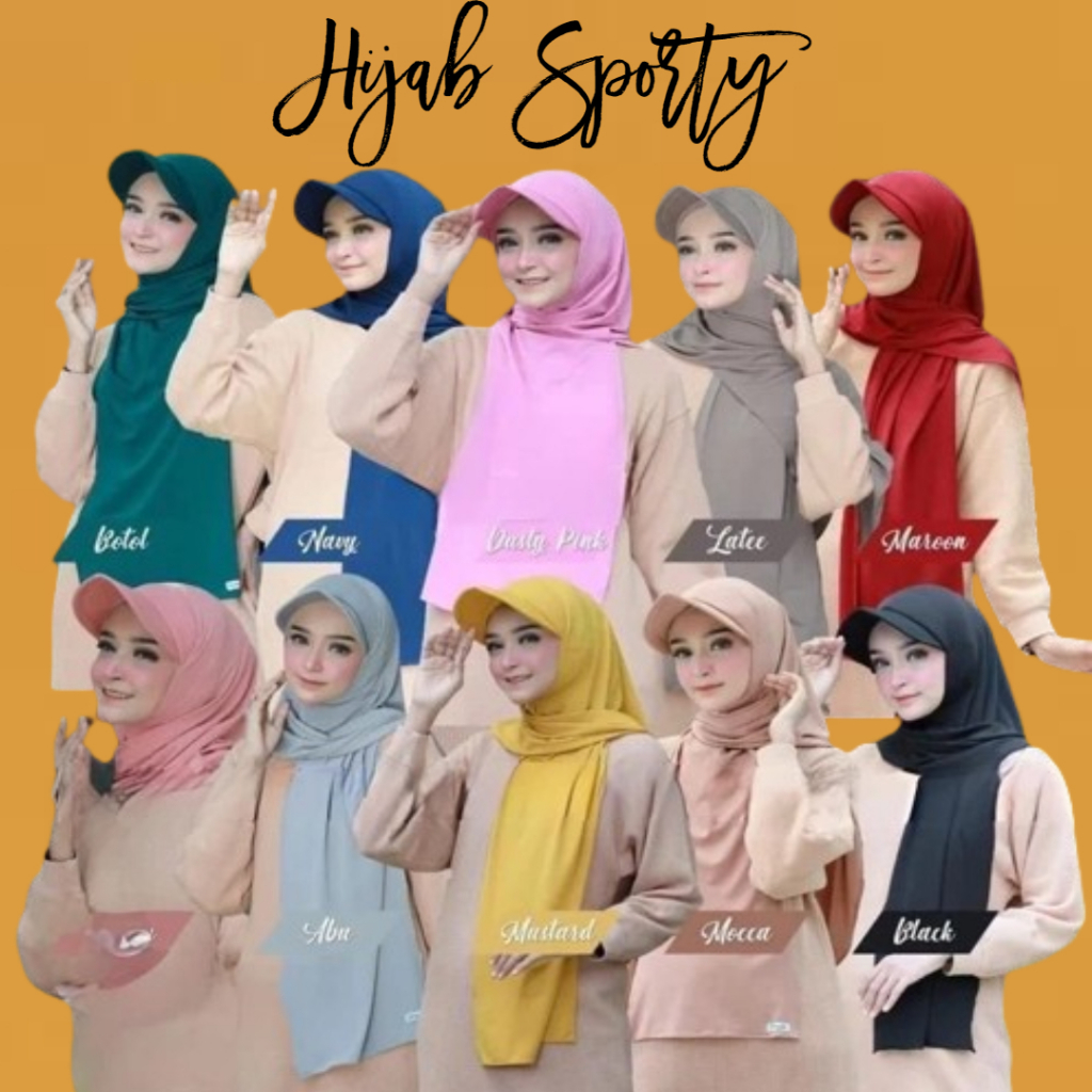 Hijab Pashmina Topi instan termurah kekinian