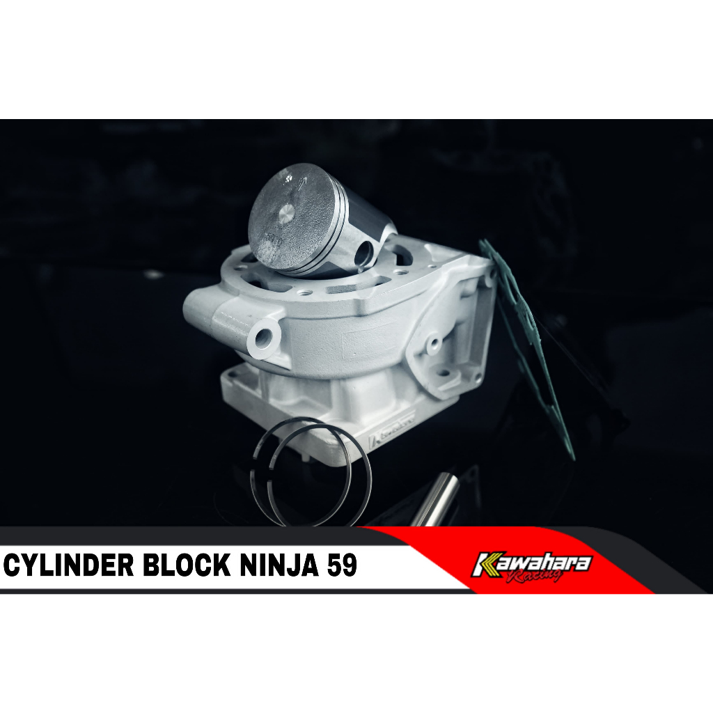 Blok Ninja 2T / Cylinder Blok Ninja R-Ninja RR 2T 59mm Nicasil Kawahara