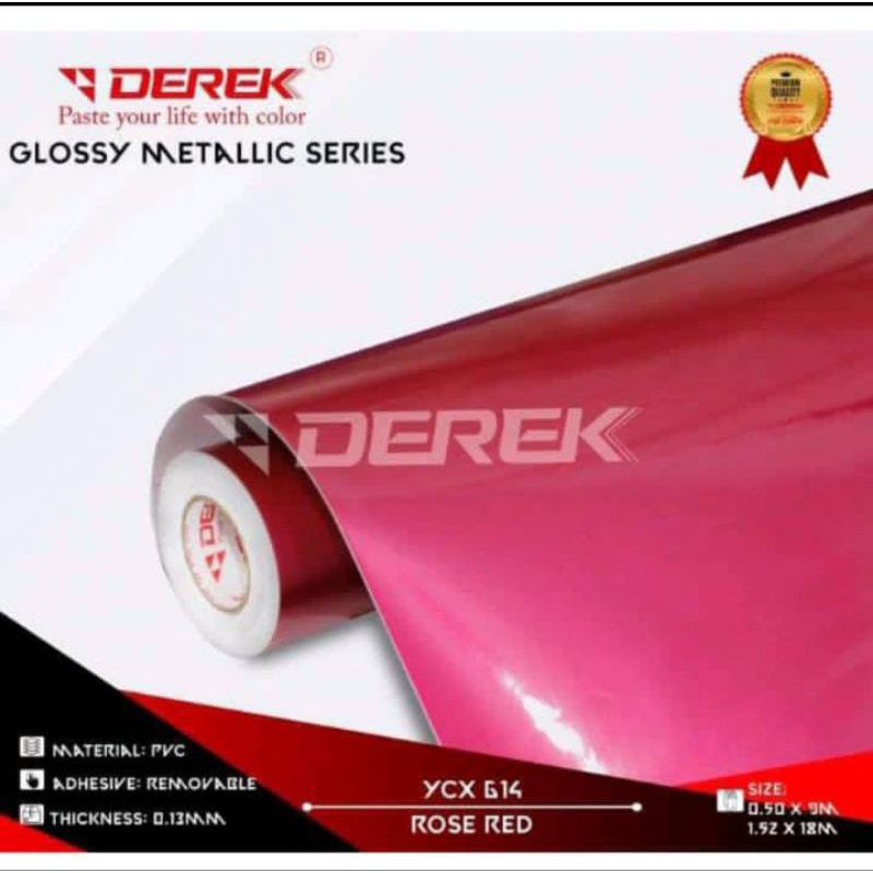 stiker skotlet pink Metalik glossy candy