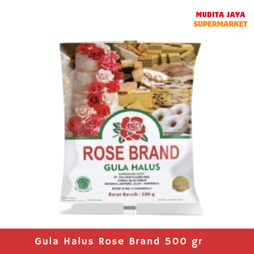 

Gula Halus Rose Brand 500 gr