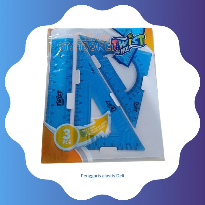 

penggaris elastis /penggaris twist 3 set / penggaris serbaguna