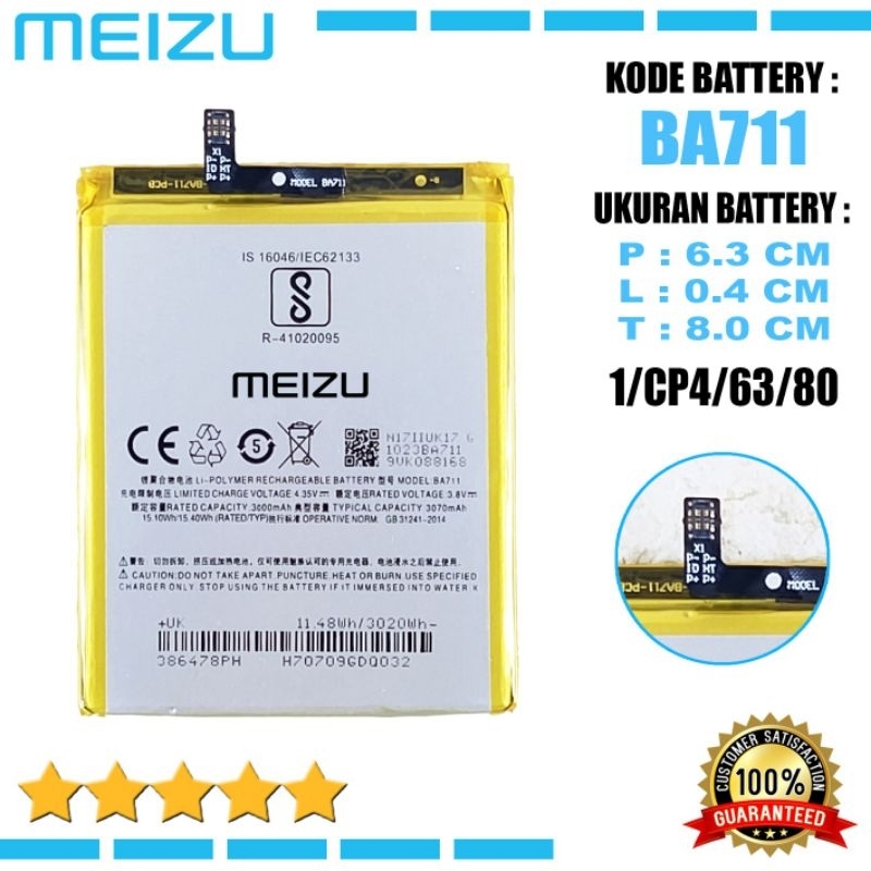 Baterai Meizu M6 BA711 Original