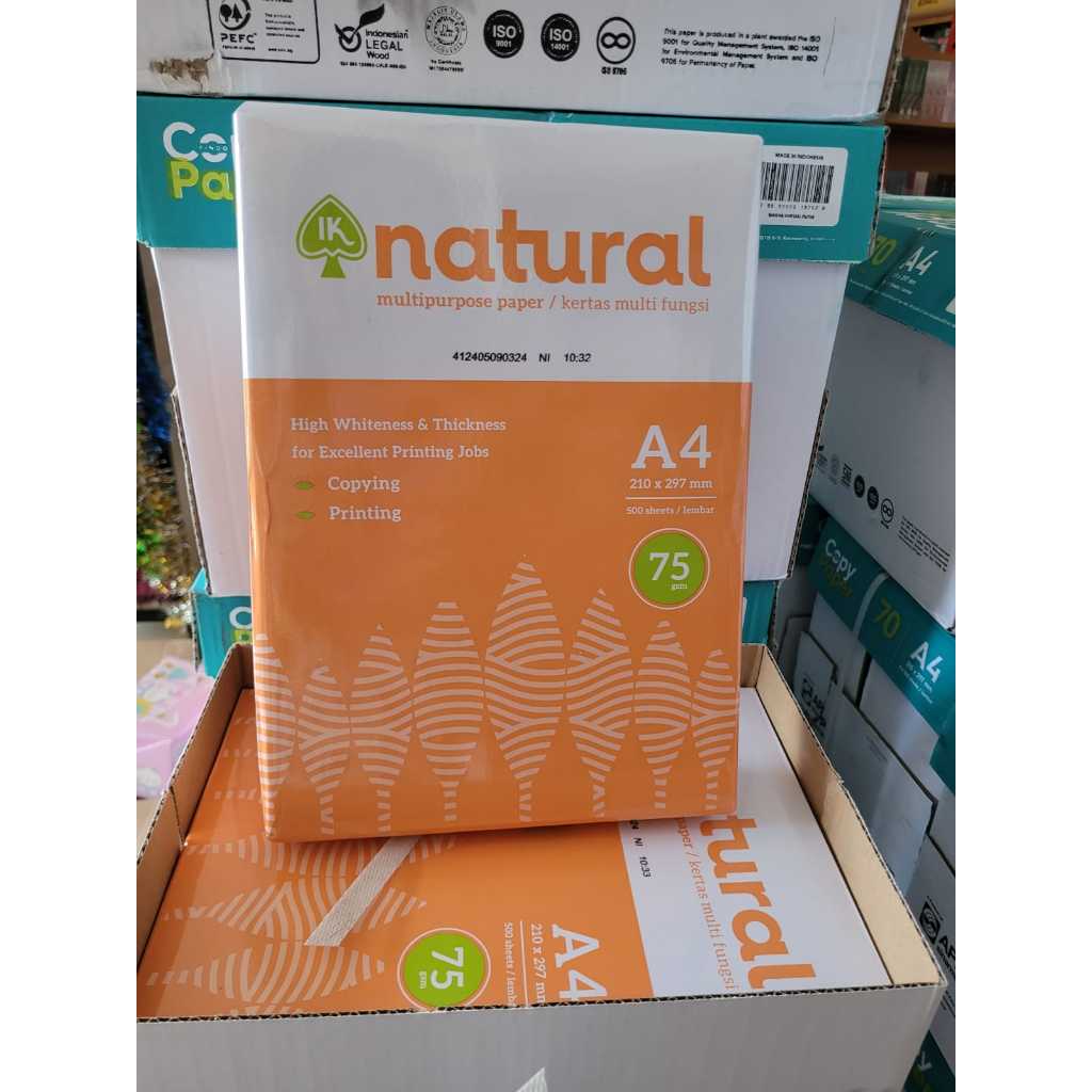 

HVS A4 75 GR HVS COPY PAPER A4 75 GR HVS NATURAL A4 75