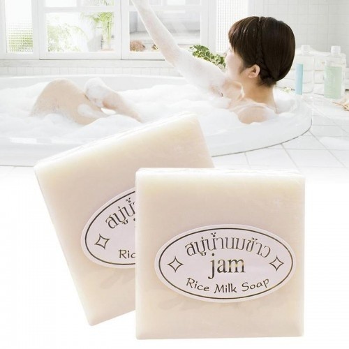 Jam Rice Soap Sabun Beras 1 Pack 12 Pcs  Original Thailand 100%