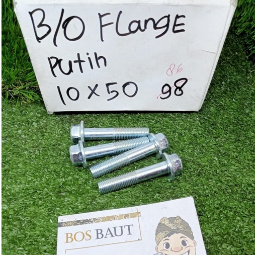 BAUT FLANGE 10X50 PUTIH