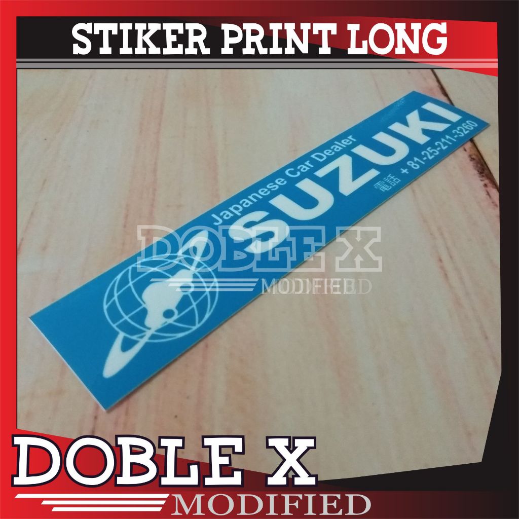 STIKER DEALER TEMPEL LUAR LONG SUZUKI JAPANESE CAR DEALER