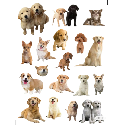 

18 pcs sticker dogs