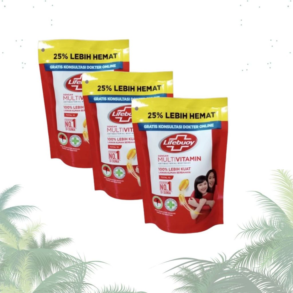 Lifebuoy Sabun Cair Merah Multivitamin Refill 250ml
