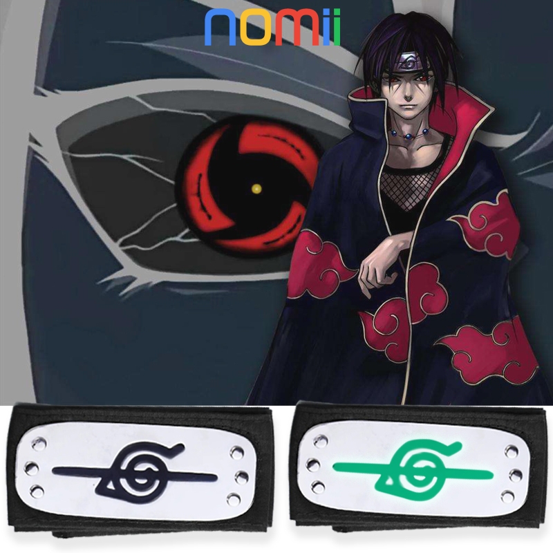 Headband Cosplay Itachi/Pelindung Dahi Naruto/Ikat Kepala Akatsuki
