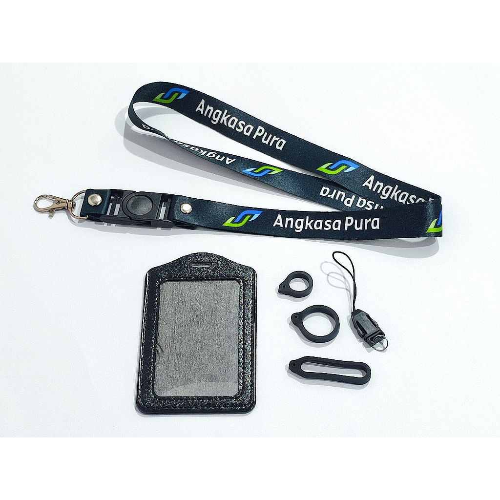 

Lanyard ANGKASA PURA HITAM | custom logo | print lanyard - gantungan hp - holder - yoyo logo
