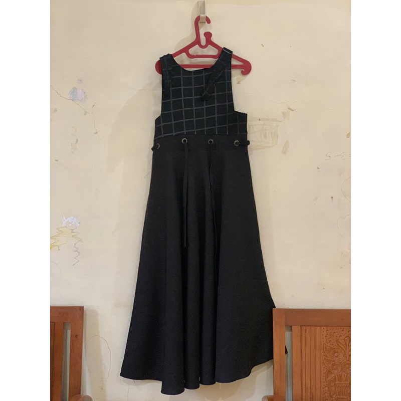 Preloved Overall/overall gamis/overall hitam/overall minimalist