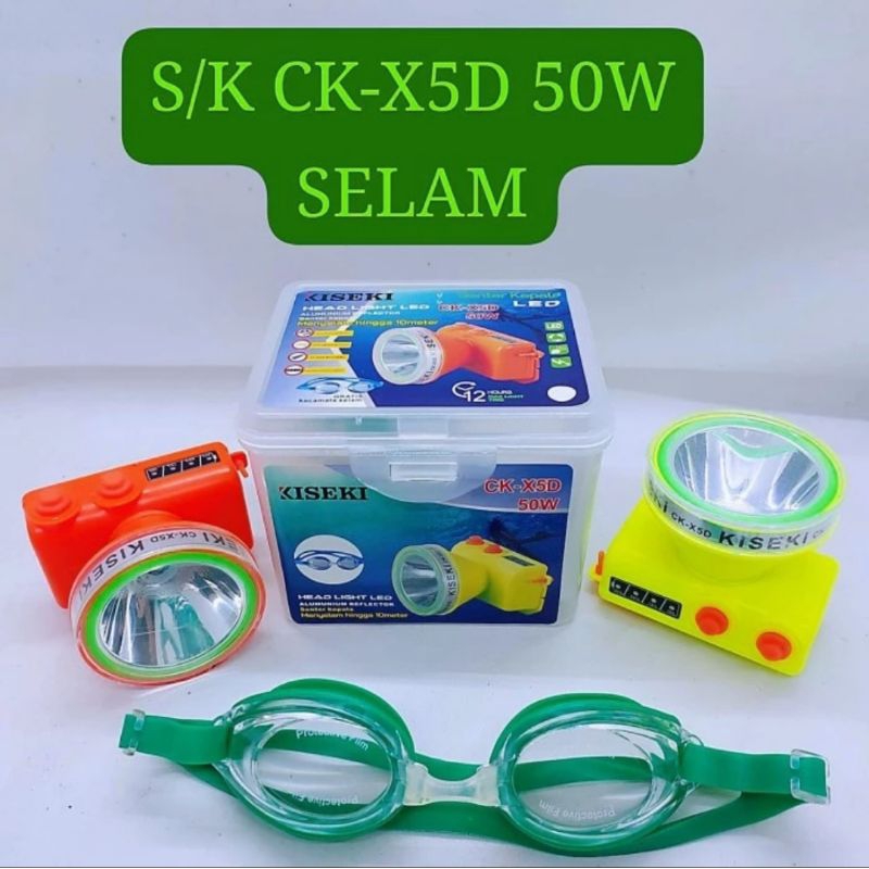 Senter Kepala Selam 50 Watt Kiseki CK -X5D