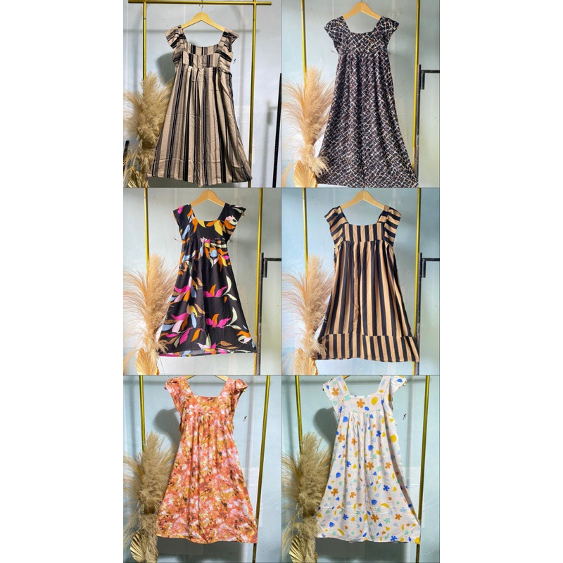 Paket 100rb Dapat 4pcs Daster Sambung Murah Full Obras Model Yukensi Rayon Premium /Kekinian Random 