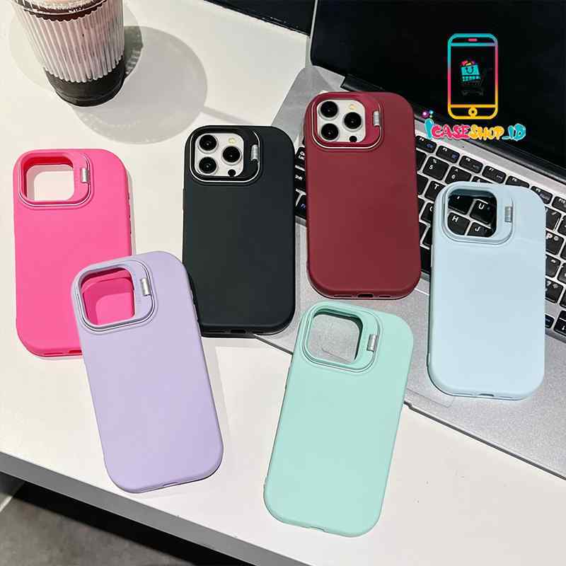 SOFTCASE CASING MACARON STAND UNTUK OPPO A1K A3S A5S A5 A8 A9 A15 A16 A17 A17K A18 A31 A37 A38 A39 A