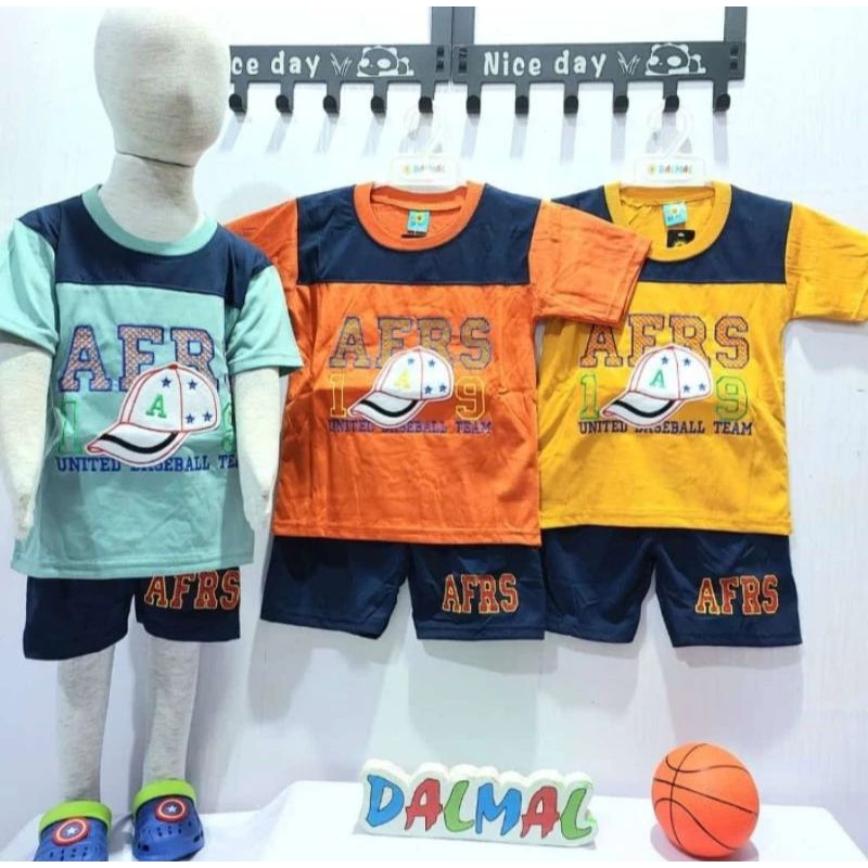 SETELAN ANAK BASEBALL/SETELAN ANAK AFRS BORDIR/SETELAN BAJU DALMAL