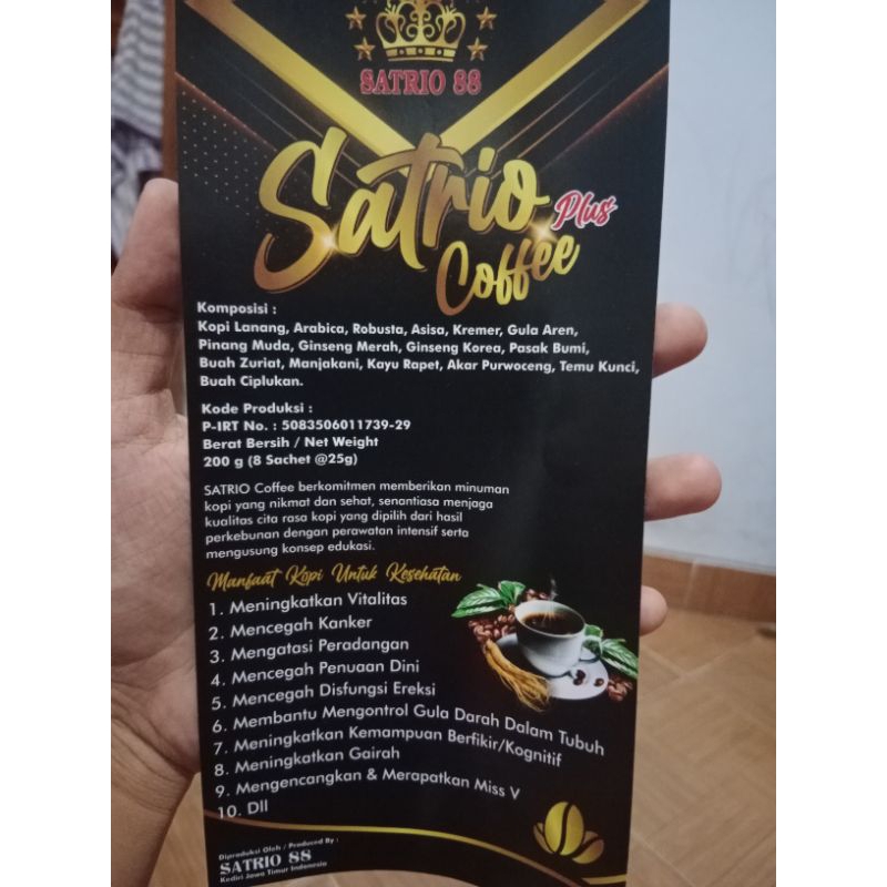 

kopi satrio 88 kopi herbal kesehatan pria&wanita