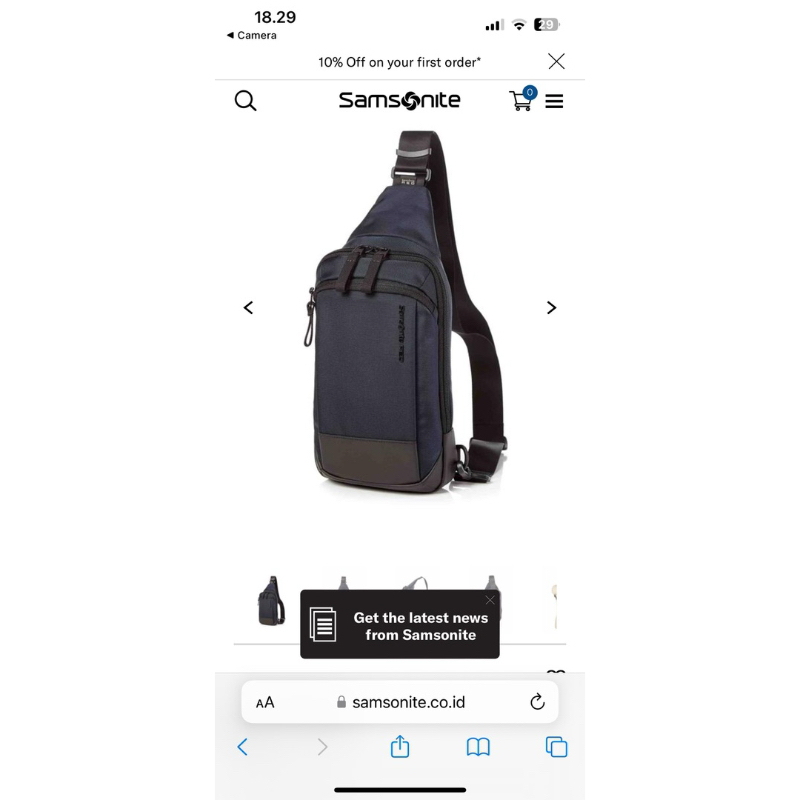 NEW Waist Bag Samsonite Whyter Navy