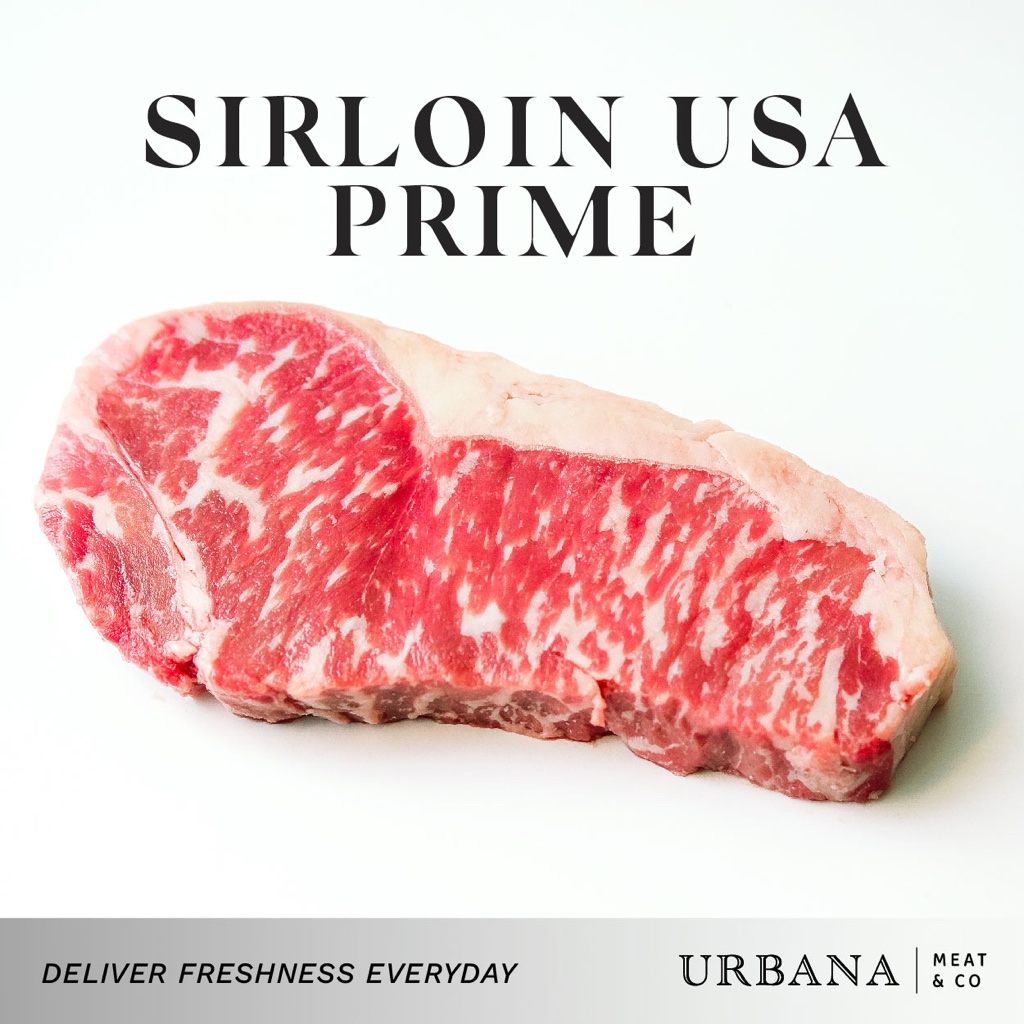 

Daging Sapi Sirloin USA Prime, Import, Fresh everyday, premium meat- Delicious Steak