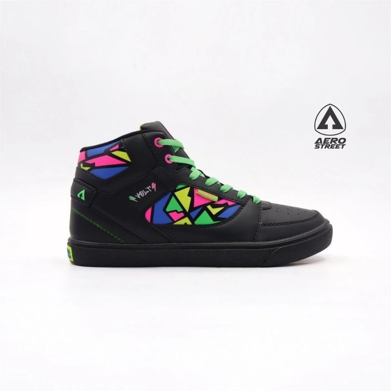 Aerostreet Hoops X Volt Hitam 41 - Sepatu Sneakers Casual