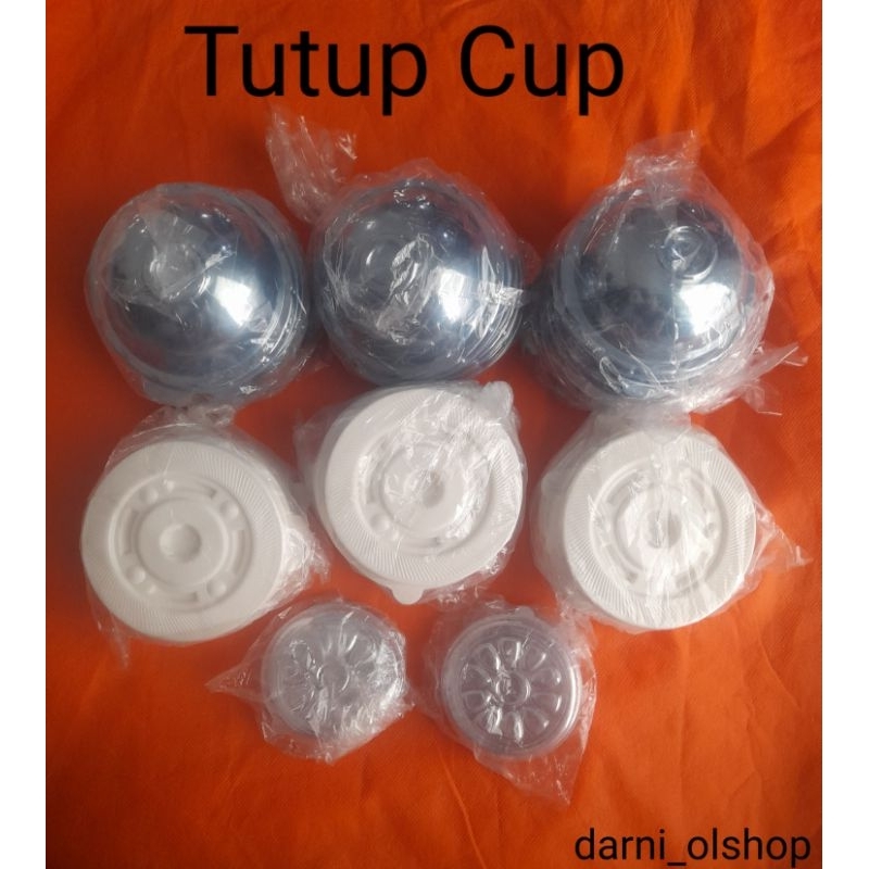 Tutup cup oz/cembung 10/12/24/16/22/tutup cup puding3