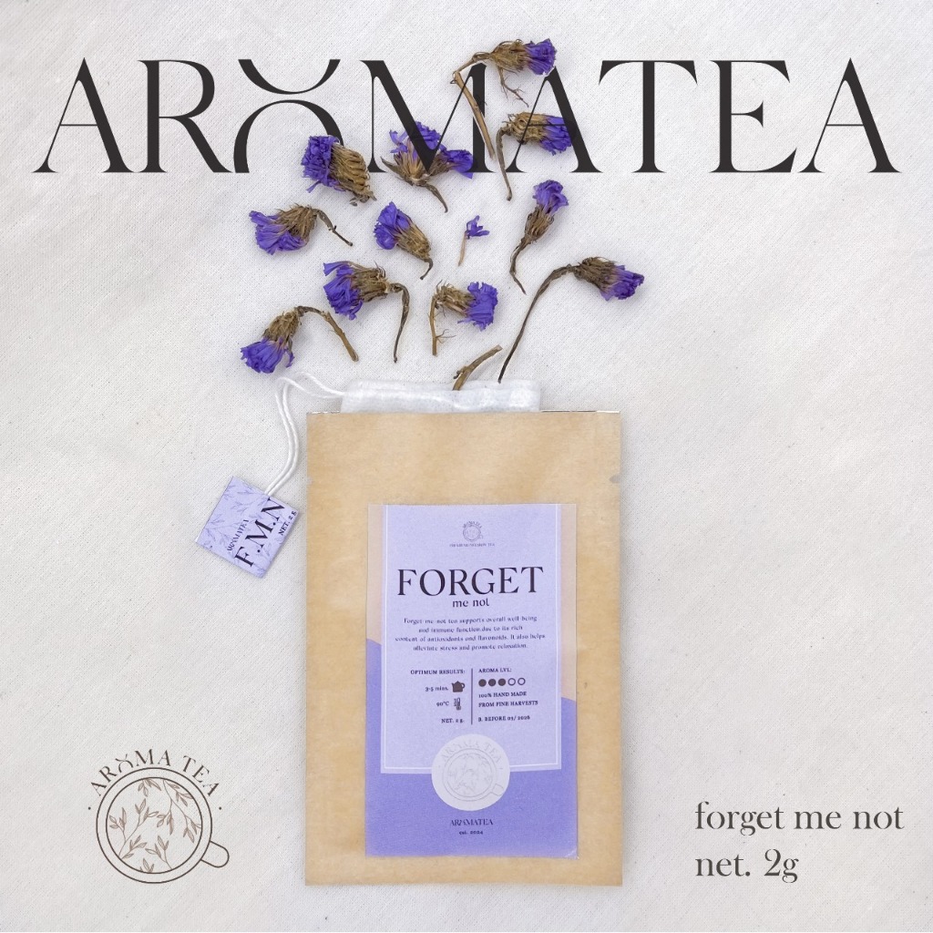 

AromaTea Purple Forget Me Not Myosotis Sylvatica Nylon Teabag