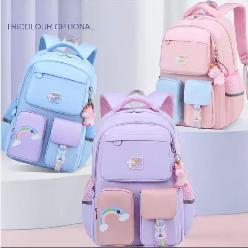 Tas Sekolah Anak Perempuan - Ransel Sekolah -  Pelangi