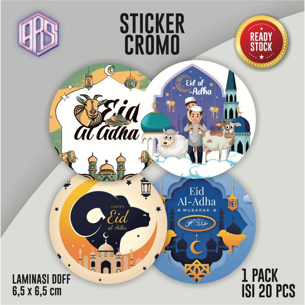 

(20PCS) Sticker Bulat Idul Adha/ Sticker Hari Raya Idul Adha/ Sticker Hampers Parcel Kue