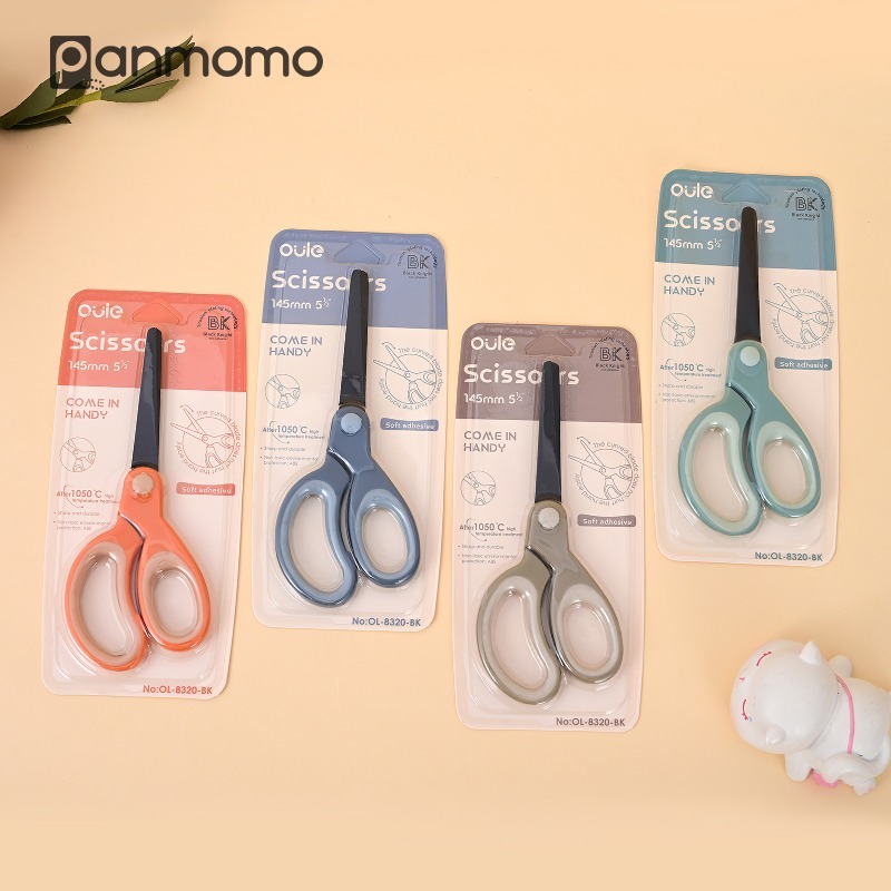 

Panmomo Gunting Aesthetic Premium Tajam Anti Karat Titanium Coated Student Scissors Round Pastel