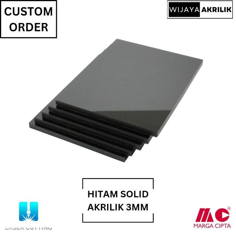 

Akrilik Hitam Solid 3MM Rp34/CM Persegi