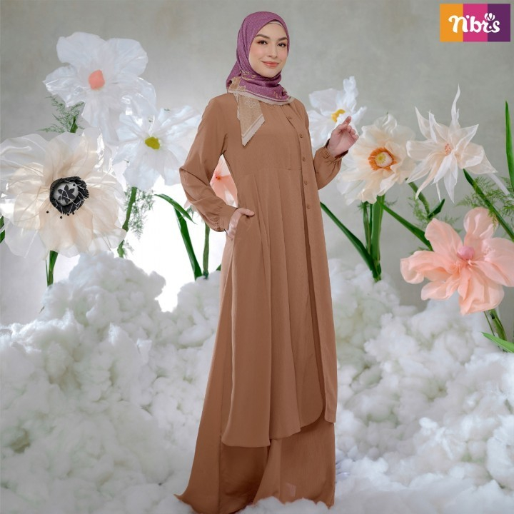 Gamis Nibras Termurah BESTIE SERIES 2B Baju Muslim Wanita Kekinian Couple Bridesmaid Termurah